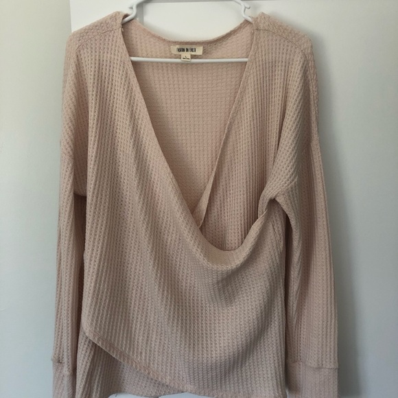 Fashion on Earth long sleeve wrap top thermal - Picture 1 of 4